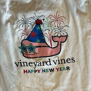 Vineyard Vines White and Blue Party Hat